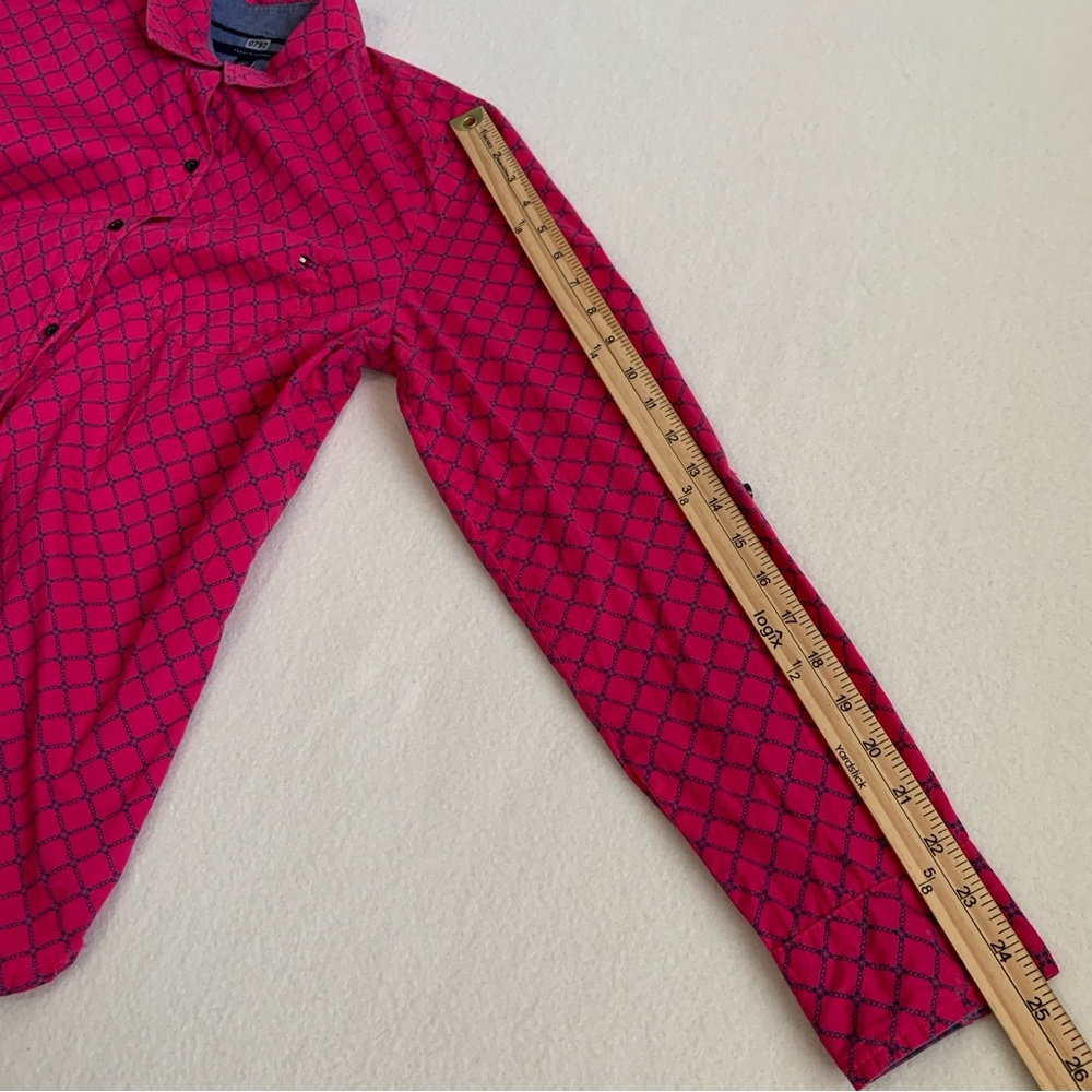 Tommy Hilfiger Women's Long Sleeve Button Up Classic Shirt Cotton Pink L *Flaw - Picture 13 of 16